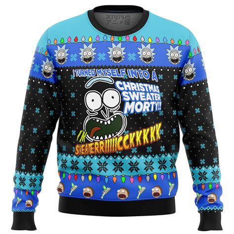 I’m Sweater Rick - Rick & Morty Ugly Christmas Sweater - Anime Ape