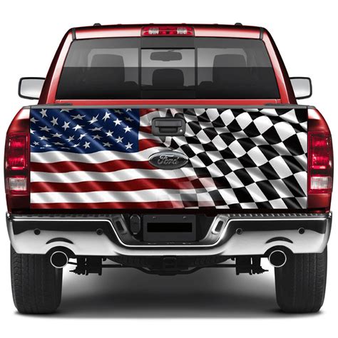 American Flag Tailgate Wrap Decal Truck – Favor Graphics