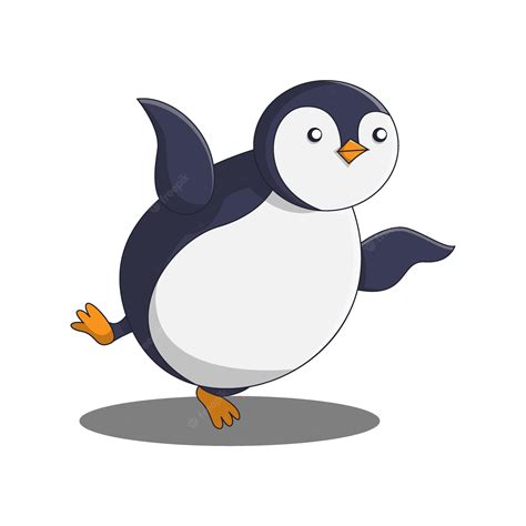 Premium Vector | Penguin flying