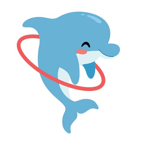 Cartoon Drawing Of A Dolphin 13539517 Vector Art at Vecteezy