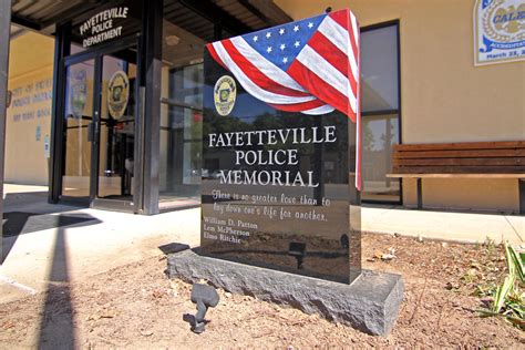 Police memorial replaced in downtown Fayetteville | Fayetteville Flyer