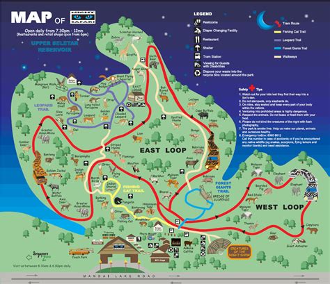 Singapore Zoo Night Safari Map - 80 Mandai Lake Rd Singapore • mappery