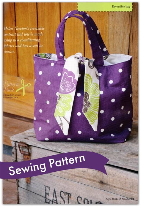 Tote Bag Pattern Free, Bag Patterns To Sew, Sewing Patterns, Patchwork Bags, Quilted Bag, Sewing ...