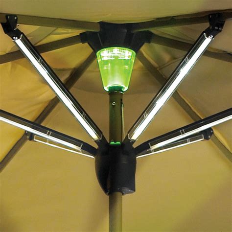 Solar-Powered Lighted Patio Umbrella