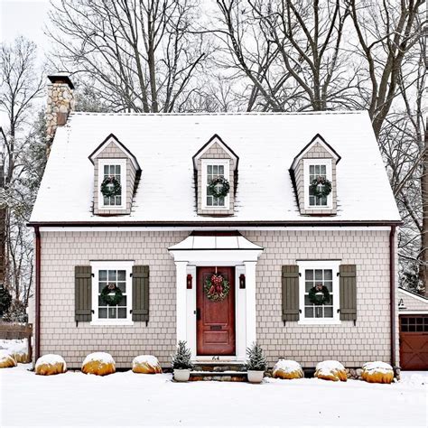 Our Favorite Winter Exteriors - Cottage Journal in 2024 | Winter house, Cottage exterior, House ...