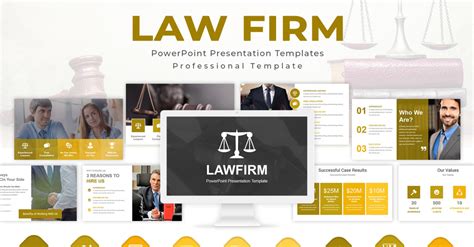 Law Firm PowerPoint Presentation template - TemplateMonster