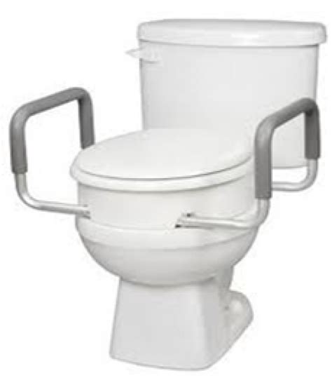 Toilet Seat Risers With Removable Arms, Undermount Round or Elongated