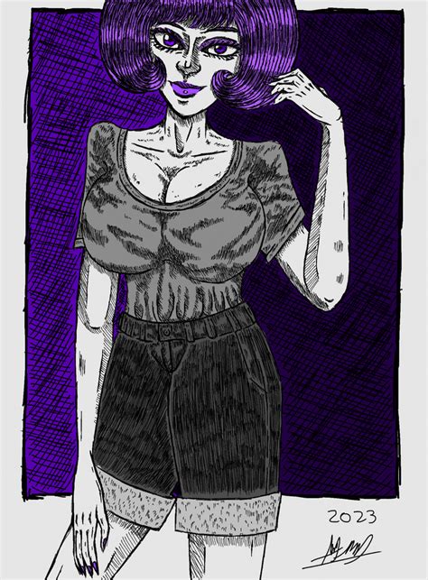 The Purple Lady by SixteenHeadedSix on DeviantArt