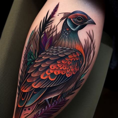 54 Pheasant Tattoo Ideas - TattooClue.com