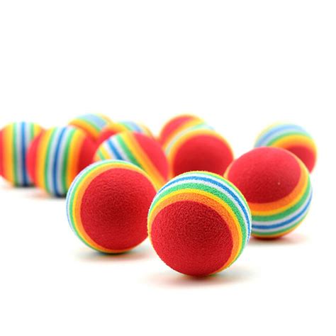 1PC 2018 Fashion Colorful Cat Toy Ball Interactive Cat Toys Play Chewing Rattle Scratch Natural ...
