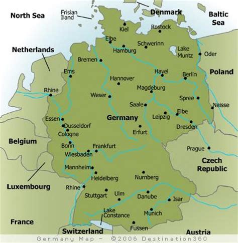 Labeled Map Of Germany