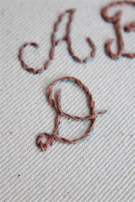 How To Embroider Letters By Hand For Beginners - Crewel Ghoul