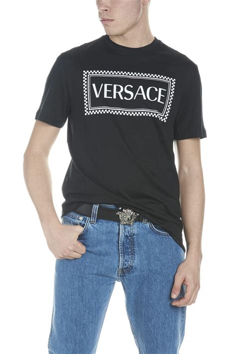 Versace Logo T-shirt in Black for Men - Lyst