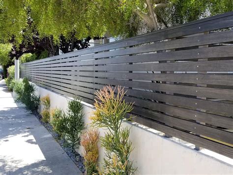 Grey Stained Wood Fence | MulhollandBrand.com