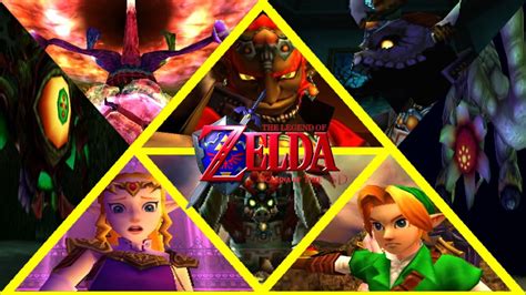 The Legend of Zelda Ocarina of Time 3D: All Bosses (No Damage) - YouTube