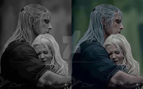 Ciri et Geralt saison 2, l'ensemble by debandsketches on DeviantArt