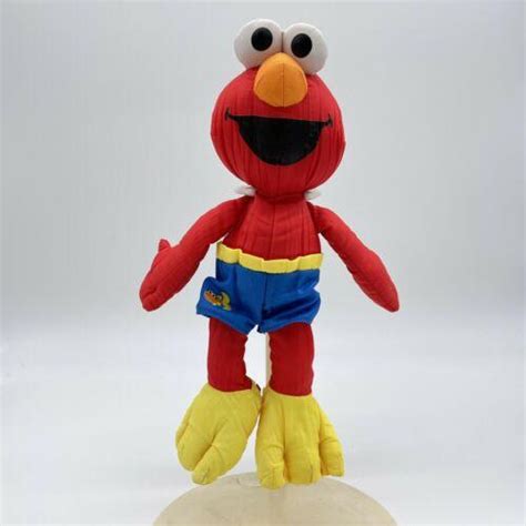 Sesame Street Bath Time Elmo Plush Nylon Soft Tub Toy Hasbro 2014 Playskool 11" | #3923297073