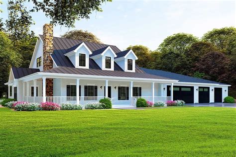 Plan 70607MK: Modern Farmhouse Plan with In-Law Suite | Modern farmhouse plans, House plans ...