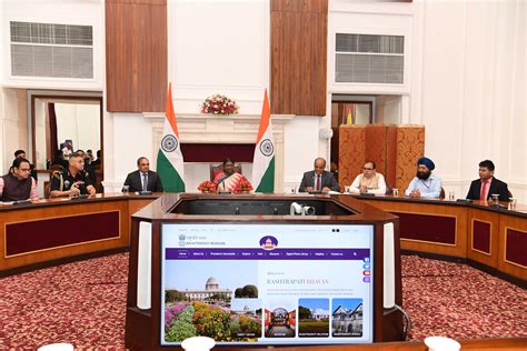 The President of India, Smt Droupadi Murmu Launched the redeveloped website of the President of ...