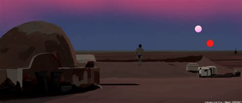 Binary Sunset study (Star Wars ep. IV ) by JallenTheNovice on DeviantArt