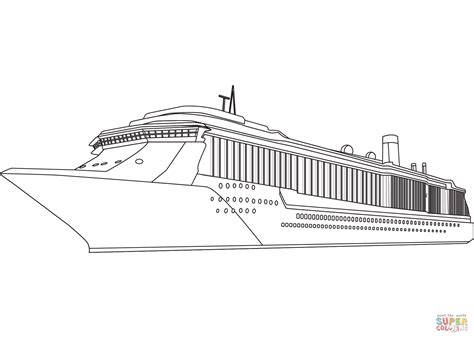 Collection of Ship Coloring Pages - Free Printable