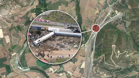 Train crash in Greece: See a map and aerial photos of how it happened