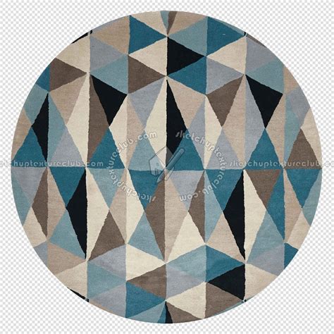 Contemporary patterned round rug texture 20008