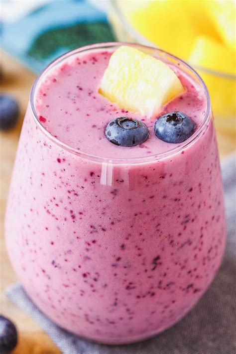 Blueberry Pineapple Smoothie Recipe — Eatwell101