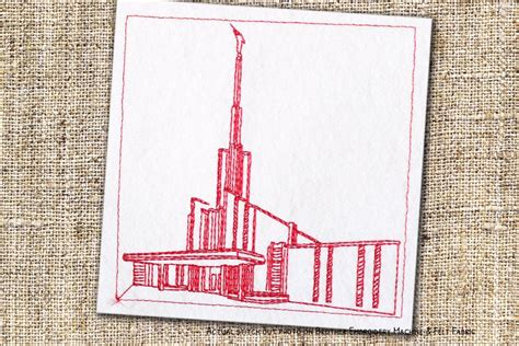 Atlanta Georgia LDS Temple - Lineart Machine Embroidery Designs ...