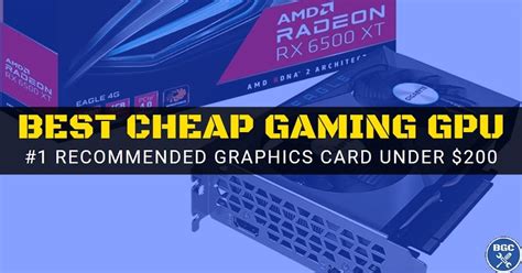 Best Budget Graphics Card Under $200 (6500 XT Build Guide)