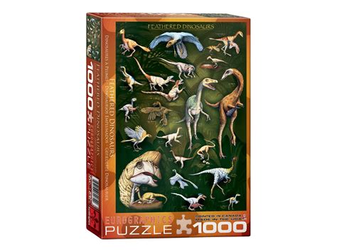 EurographicsPuzzles - Feathered Dinosaurs - jigsaw puzzle - 1000 pieces ...