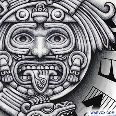 Tonathiuh Aztec God Tattoo - ₪ AZTEC TATTOOS ₪ Warvox Aztec Mayan Inca Tattoo Designs