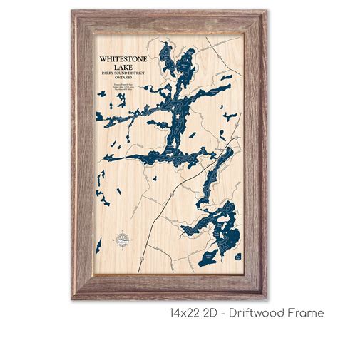 Whitestone Lake Map | Wooden Maps | thirtyAXIS