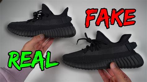 REAL VS FAKE! ADIDAS YEEZY 350 V2 ONYX SNEAKER COMPARISON! - YouTube