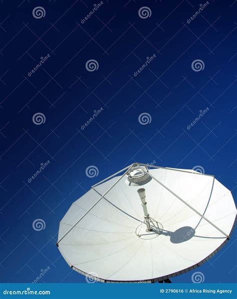 Satellite dish on blue sky stock photo. Image of link - 2790616