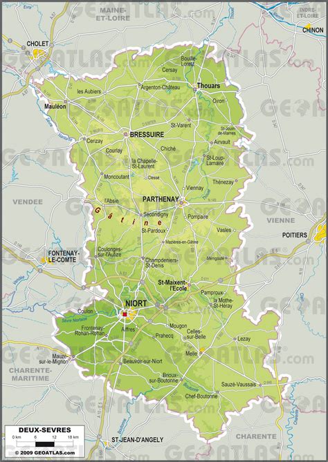 Carte des Deux-Sèvres - Deux-Sèvres carte du département 79