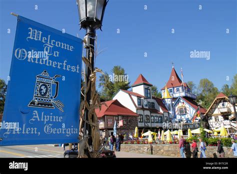 Georgia Helen German alpine village theme Octoberfest Oktoberfest Stock ...