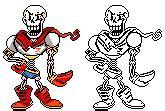 Undertale - Papyrus Battle Sprite(V5) by PapsTheRadSkatist on DeviantArt