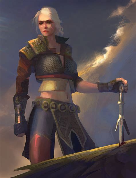 ArtStation - Ciri - Witcher fan art