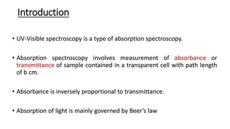 Beer's law -Derivation & Deviations | PPT