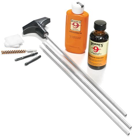 Hoppes Rifle Cleaning Kit with Aluminum Rod for .22, .222, U22B