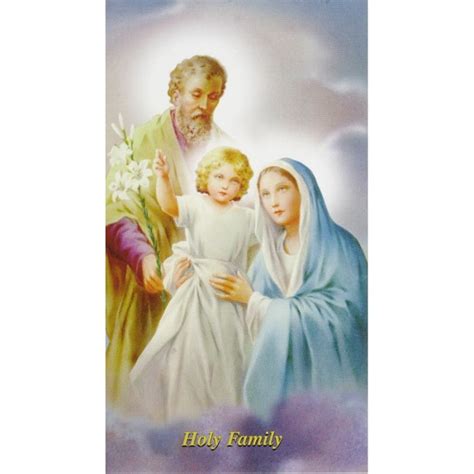 Prayer To The Holy Family Holy Card | Leaflet Missal