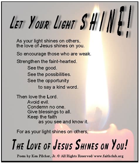 Jesus is the light of the world Poem|Jesus Loves You Poem ...