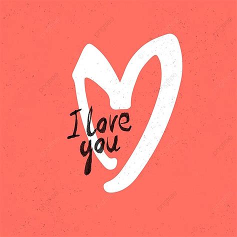 I Love You In Handwritten Font On Textured Red Paper Vector, Type ...