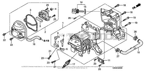 Honda FG110 A ROTOTILLER, USA, VIN# FAAA-1000001 TO FAAA-1199999 Parts Diagram for CRANKCASE SET