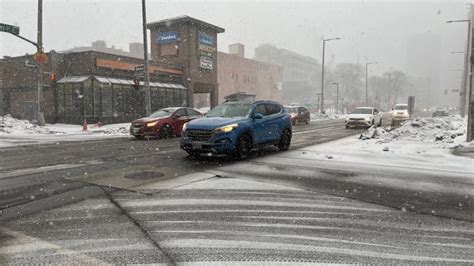 Hamilton and area sees burst of wet snow Wednesday afternoon | CBC News