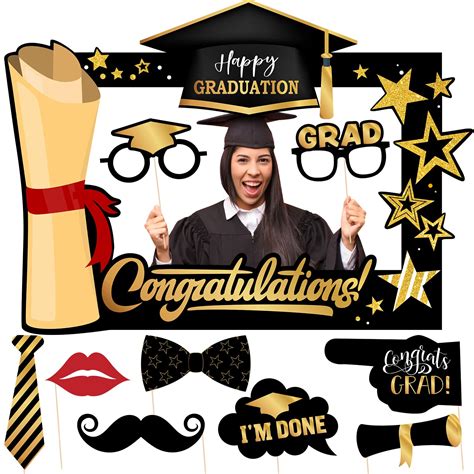 Buy Graduation Decorations Class of 2024 Black and Gold Graduation ...