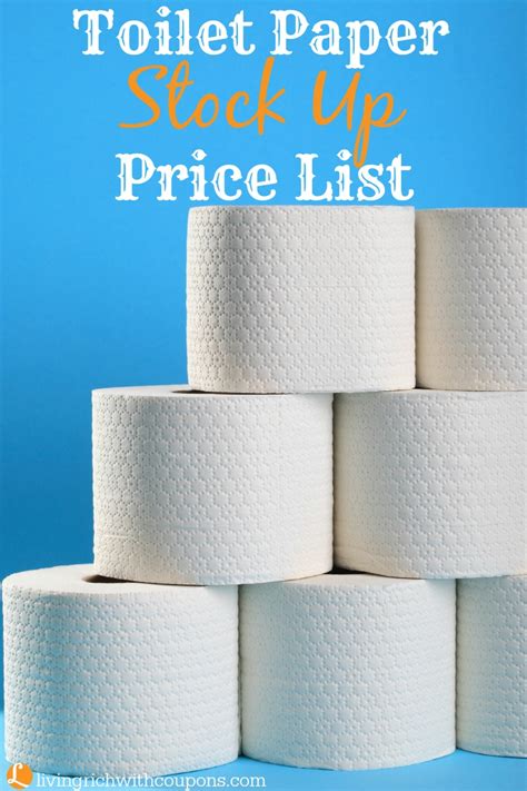 Toilet Paper Stock Up Price List - When to Use Toilet Paper Coupons -Living Rich With Coupons®