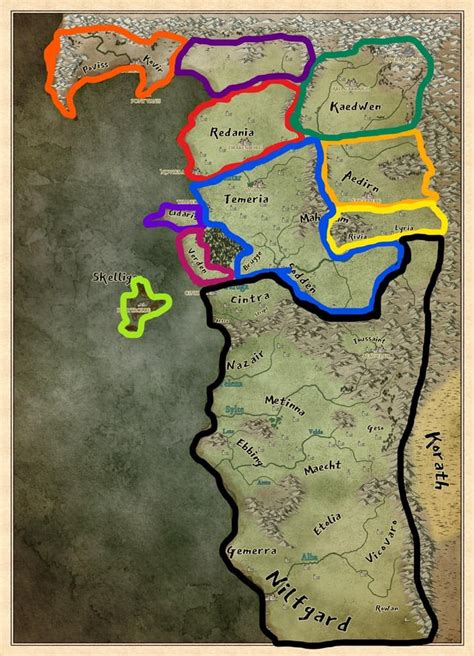 Map of the kingdoms' territories at the end of the books : r/witcher