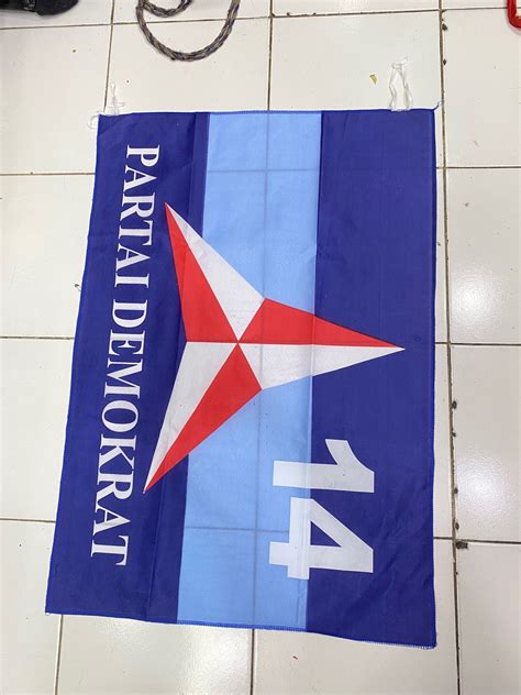 Bendera demokrat 60x90 /100 pcs | Lazada Indonesia